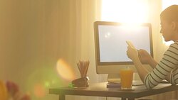 Beautiful young woman talking on the mobile phone. Stock Footage