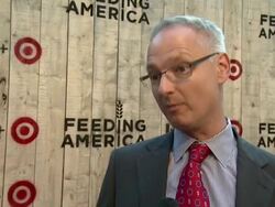 INTERVIEW - Feed America's Bob Aiken on how FEED USA + Target collaboration will benefit Feeding America. On the millions of people hungry in this country at FEED USA + Target Launch Event Stock Footage