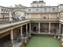 Roman Baths, Bath, England Stock Footage