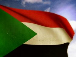 Waving Flag - Sudan Stock Footage