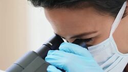 Looking for a cure Stock Footage