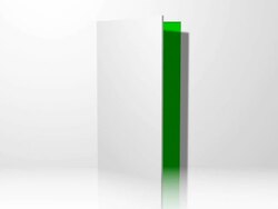 Door 01 White Open with Chroma Green Transition Stock Footage