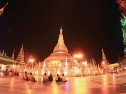 Shwedagon Pagoda - Yangon, Myanmar Stock Footage
