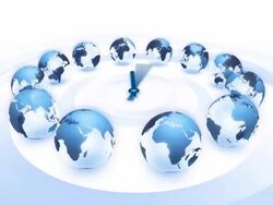 World time clock Stock Footage