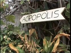 Protesters display banners above Acropolis News Clip