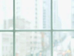 CU PAN group of coworkers having team discussion about project in office  Stock Footage