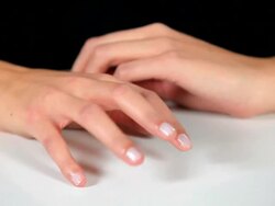 CU Hand gestures / Saarburg, Rhineland Palatinate, Germany Stock Footage