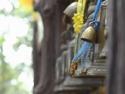 bells of temple sway Stock Footage