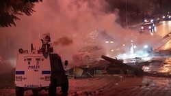 Police use tear gas to disperse protesters angered by death of demonstrator News Clip