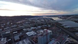 Aerial Oregon Portland Stock Footage