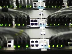 HD HUB Cable Network Close-up (Loopable) Stock Footage