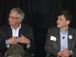 SPEECH - Linkedin employee talks about being happy at a company Linkedin Declares November 7th "Linkedin Bring In Your Parents" Event at the The Empire State Building Stock Footage