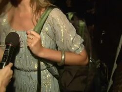 Kenneth Cole Awearness & Feed Projects Celebrate The Feed Health Backpack Stock Footage