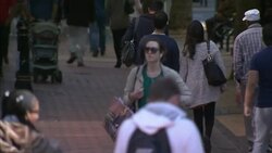 Birmingham city centre in sunshine News Clip