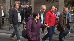 March through Athens as strike held to protest austerity measures News Clip