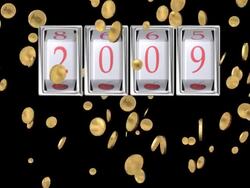 New Year 2009 Stock Footage