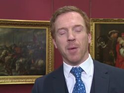 INTERVIEW: Damien Lewis on comparing the honour to winning at the Golden Globes and Emmy at Damian Lewis given keys to The City Of London at The Guildhall on March 19, 2013 in London, England (Footage by WireImage Video/Getty Images) Stock Footage