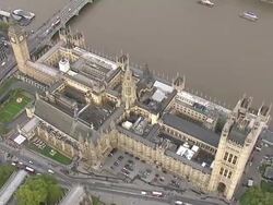 City of London Aerials, Houses of Parliament News Clip