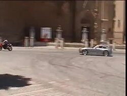 Clean: Knight And Day Stunt Exhibition In Seville Stock Footage