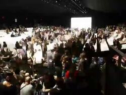 ATMOSPHERE: Lincoln Center Fashion Week Runway Construction  Stock Footage