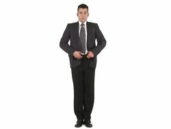 HD: Businessman Saluting Stock Footage