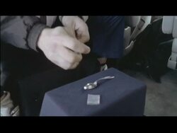 Man shooting up drugs Stock Footage