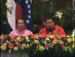 Chavez shrugs off Colombia's protest over rebels, says Bush no 1 "terrorist" News Clip