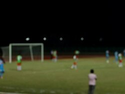 playing football Stock Footage