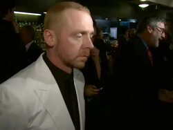Simon Pegg at the Burke and Hare World Premiere at London England. (Footage by WireImage Video/GettyImages) Stock Footage