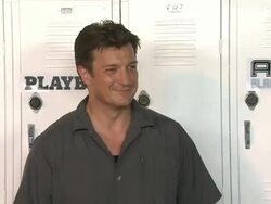 Nathan Fillion, Lyndsy Fonseca at Playboy And Universal Pictures' Kick-Ass 2 Event At Comic-Con - Sponsored By AXE Black Chill on 7/20/2013 in San Diego, CA. (Footage by WireImage Video/Getty Images Entertainment Video) Stock Footage