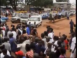 Coup leader greeted by crowds News Clip