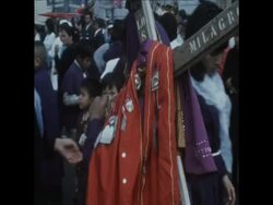 SYND 30 10 69 100,000 PERSONS ATTEND PROCESSION OF THE SENOR DE LOS MILAGROS News Clip