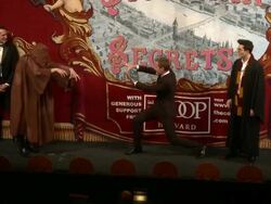 EVENT CAPSULE CHYRON - Neil Patrick Harris named Harvard Universitys Hasty Pudding Theatricals Man of the Year Stock Footage