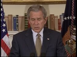 Bush welcomes proposed Darfur accord, wants more UN peackeeepers News Clip