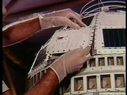 Telstar satellite prepped for launch and broadcast Stock Footage