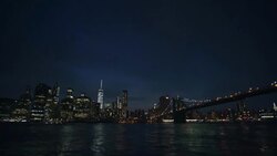 Manhattan Establishing - Night Stock Footage