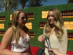 INTERVIEW: Lauren Conrad & Lo Bosworth on their polo style... at the 2nd Annual Veuve Clicquot Polo Classic at Pacific Palisades CA. (Footage by WireImage Video/Getty Images Entertainment Video) Stock Footage