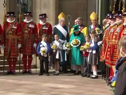 The Queen Leaving Royal Maundy Service News Clip