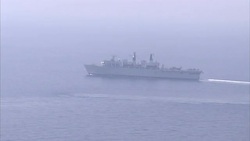 Aerial shots of HMS Bulwark at sea News Clip