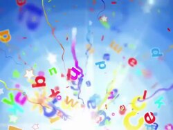 Fun Kids Background Loop - Alphabet Letters Blue (Full HD) Stock Footage