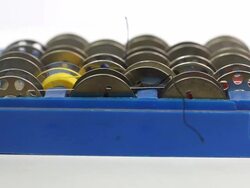 Thread bobbins Stock Footage