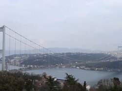 HD: Fatih Sultan Mehmet Bridge,  Istanbul, TURKEY Stock Footage
