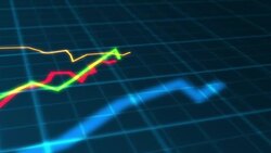Growing Charts Moving Seamless Loop Animation 02 Stock Footage
