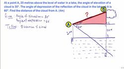 Solving Distance Problems with Angles of Elevation and Depression Instructional Video