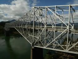 Bridge Over The Columbia River Stock Footage
