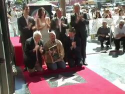 Dedication of Billy Joel's Star on Hollywood Walk of Fame Stock Footage
