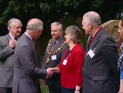 Prince Charles & Duchess of Cornwall visit Yalding News Clip