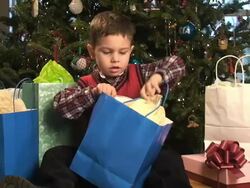 Gifts at Christmas Stock Footage