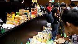 CLEAN : Taiwan students protest against China trad News Clip