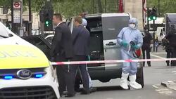 Police investigating the scene where a terror suspect was arrested in Whitehall News Clip